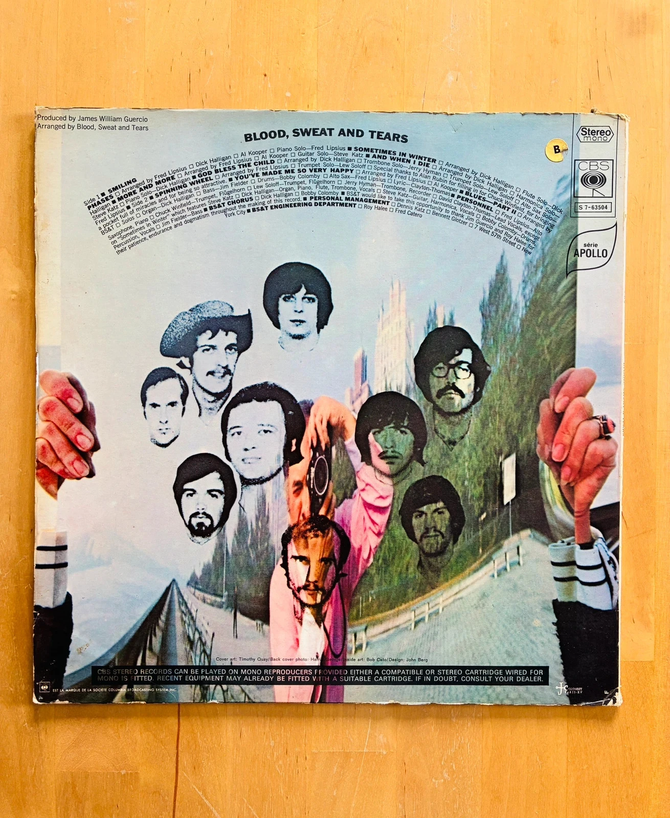 Disco de vinilo 33T Gatefold Blood, Sweat and Tears. – photo 2